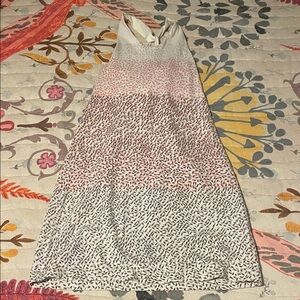Title Nine Pink and Gray Patterned Dress